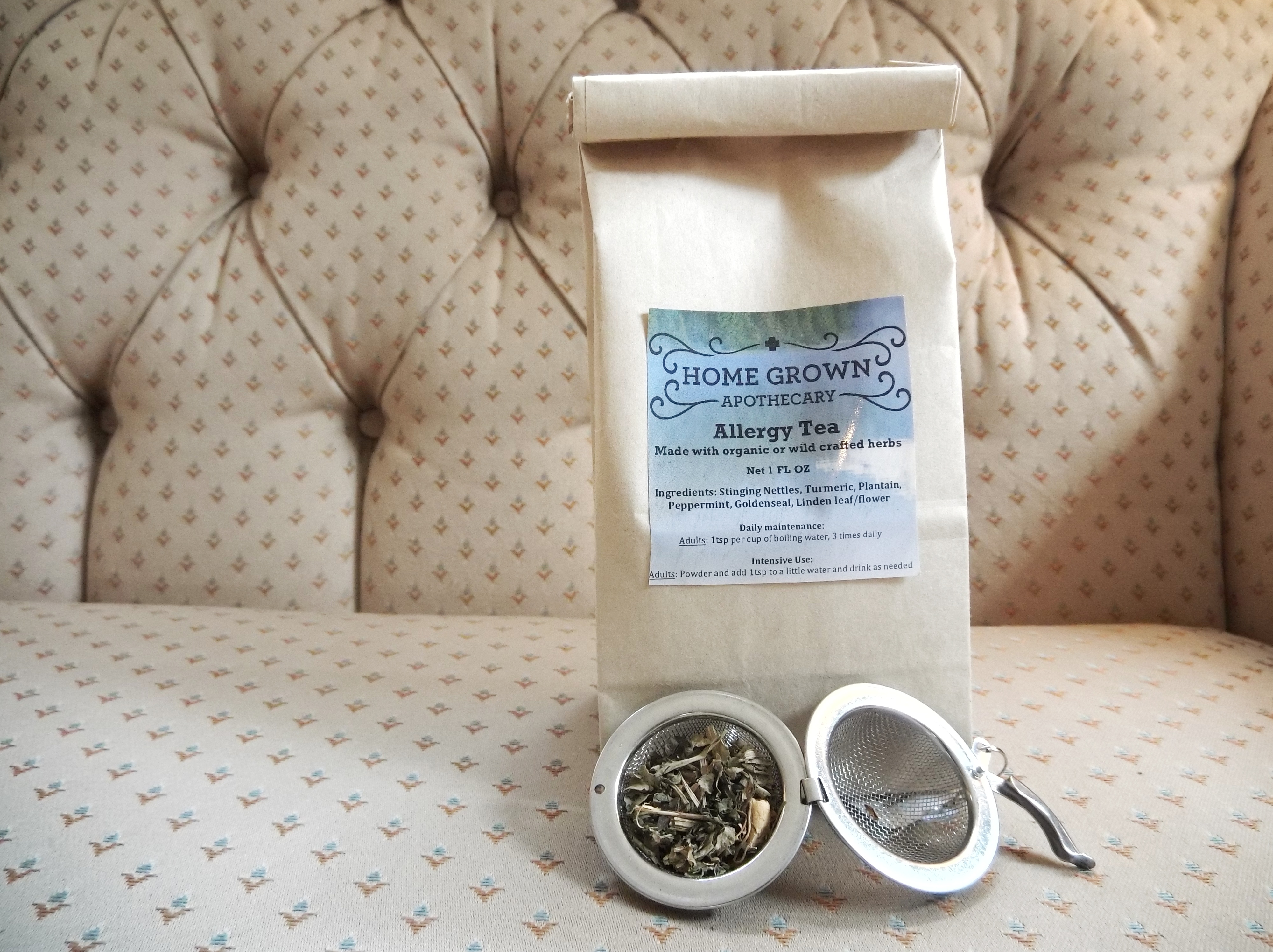 Allergy Blend Tea from Mossy Tonic at Home Grown Apothecary