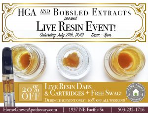 Bobsled Live Resin Event
