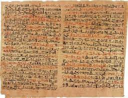 Ebers Papyrus: Image Source- Drugtimeline.ca