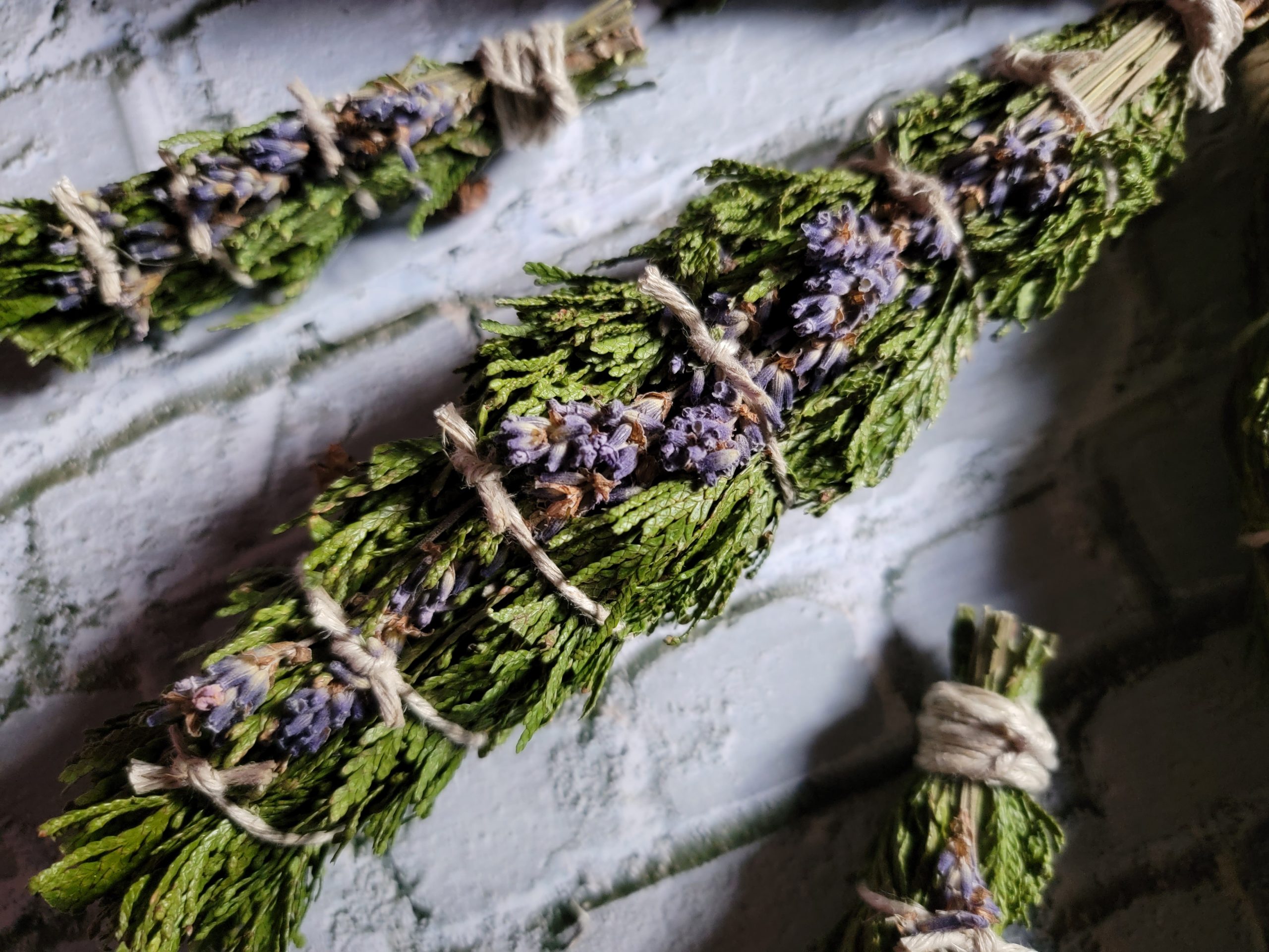 Lavender & Cedar Smudge Sticks by Andilions Garden